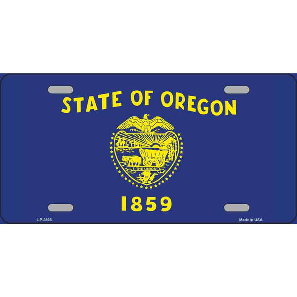 Oregon State Flag Wholesale Metal Novelty License Plate