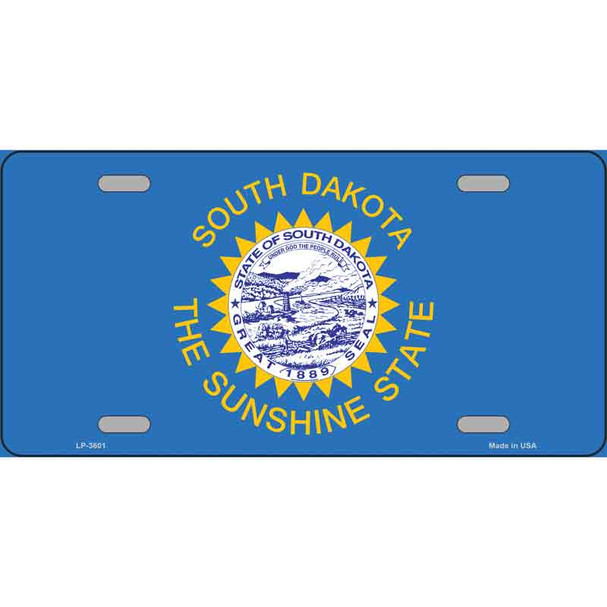South Dakota State Flag Wholesale Metal Novelty License Plate