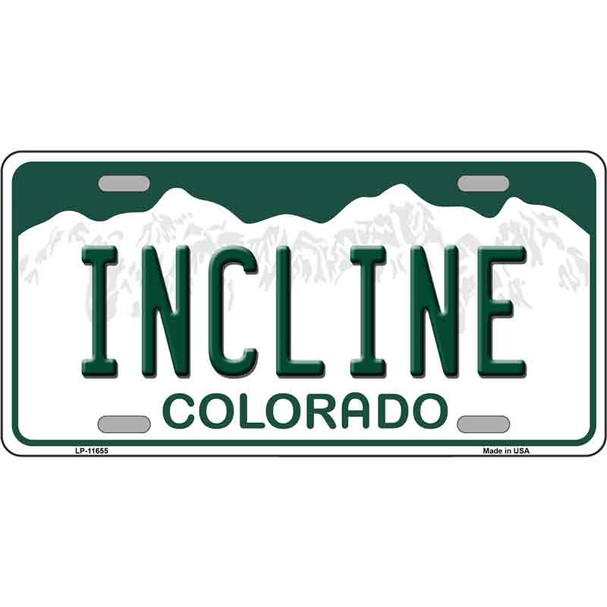 Incline Colorado Wholesale Novelty License Plate