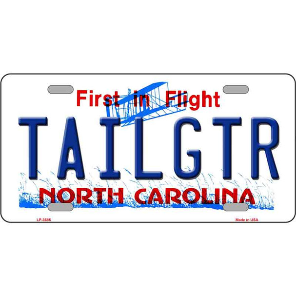 Tailgtr North Carolina Novelty Wholesale Metal License Plate