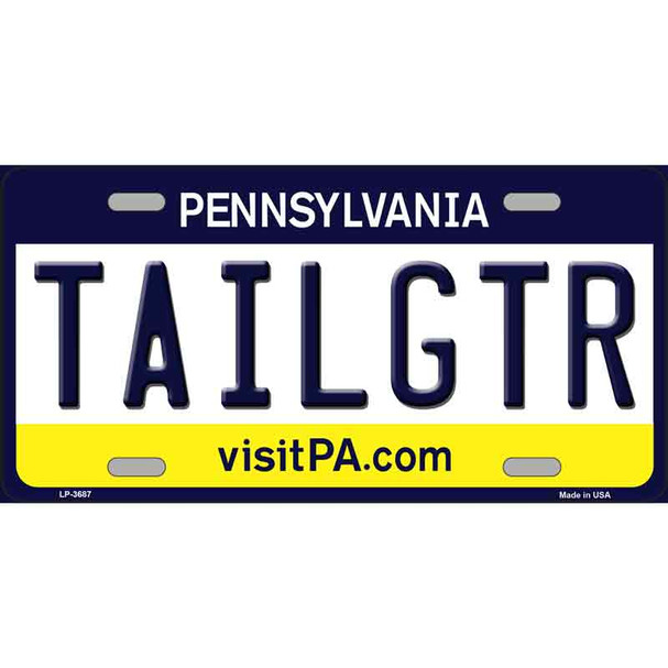 Tailgtr Pennsylvania Novelty Wholesale Metal License Plate