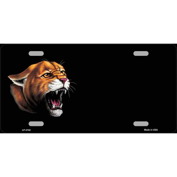 Cougar Offset Wholesale Metal Novelty License Plate