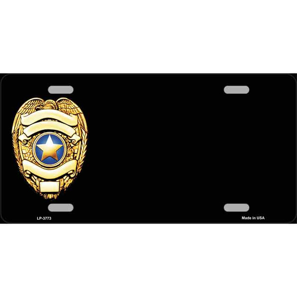 Police Badge Offset Wholesale Metal Novelty License Plate