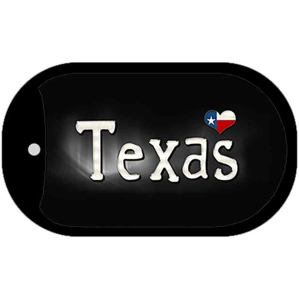 Texas Flag Script Wholesale Novelty Dog Tag