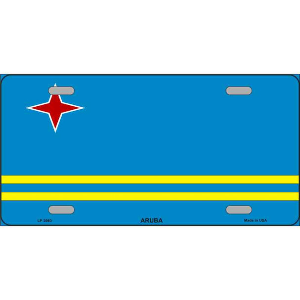 Aruba Flag Wholesale Metal Novelty License Plate