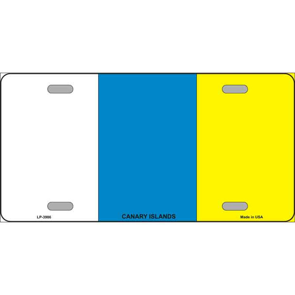 Canary Islands Flag Wholesale Metal Novelty License Plate