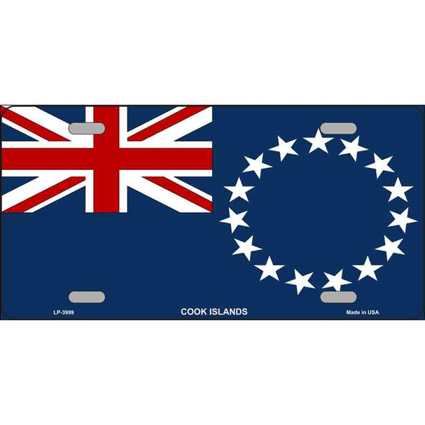 Cook Island Flag Wholesale Metal Novelty License Plate