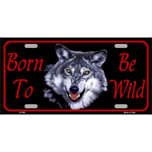 Born To Be Wild Wholesale Metal Novelty License Plate