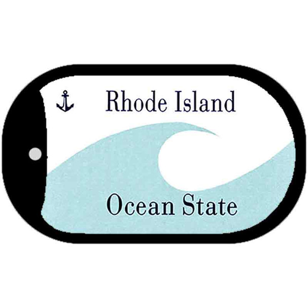 Rhode Island Blank Wholesale Dog Tag Necklace
