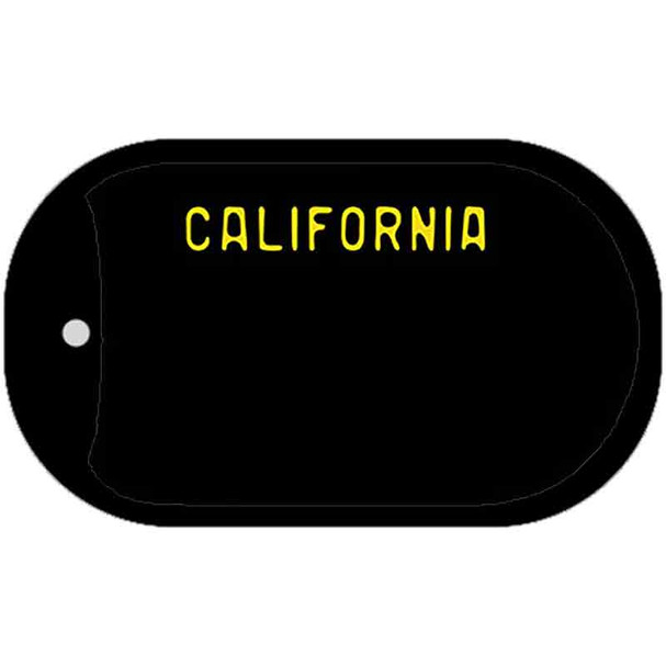 California Black Blank Wholesale Dog Tag Necklace