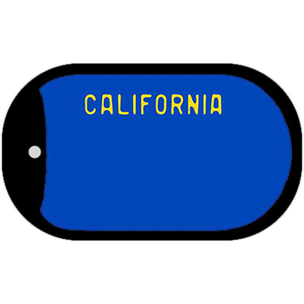 California Blue Blank Wholesale Dog Tag Necklace