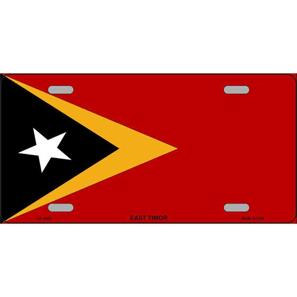 East Timor Flag Wholesale Metal Novelty License Plate