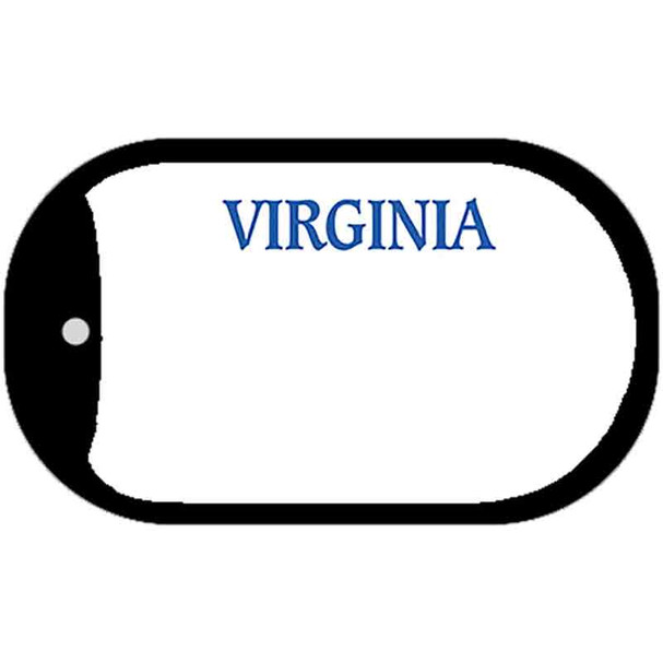 Virginia Novelty State Blank Wholesale Dog Tag Necklace