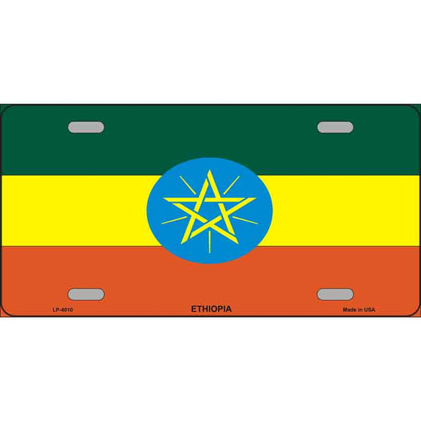 Ethiopia Flag Wholesale Metal Novelty License Plate