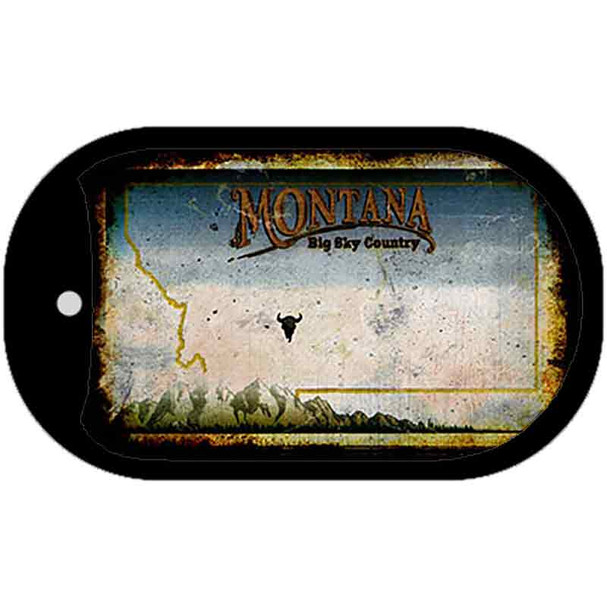 Montana Rusty Blank Wholesale Dog Tag Necklace