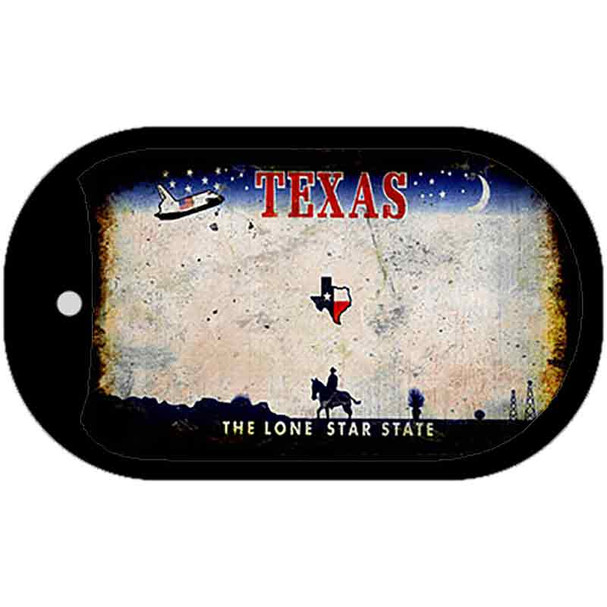 Texas Rusty Blank Wholesale Dog Tag Necklace