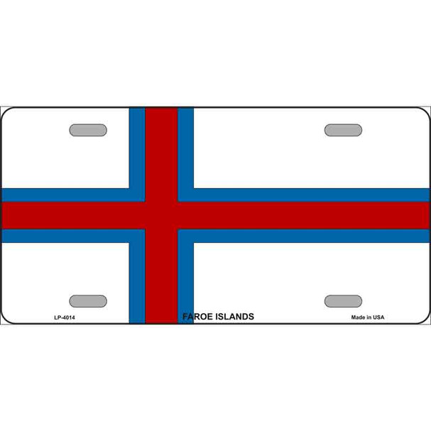 Faroe Islands Flag Wholesale Metal Novelty License Plate