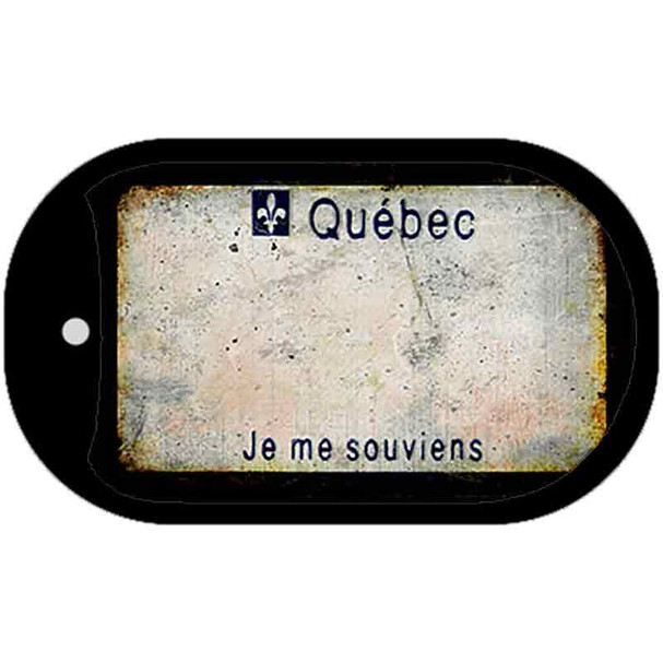 Quebec Rusty Blank Wholesale Dog Tag Necklace