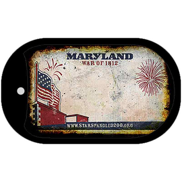 Maryland Rusty Blank Wholesale Dog Tag Necklace DT-8195