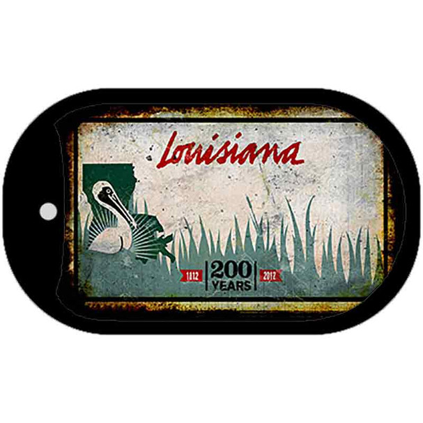 Louisiana Rusty Blank Wholesale Dog Tag Necklace DT-8210