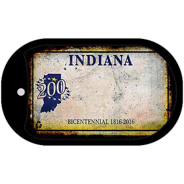 Indiana Plate Rusty Blank Wholesale Dog Tag Necklace