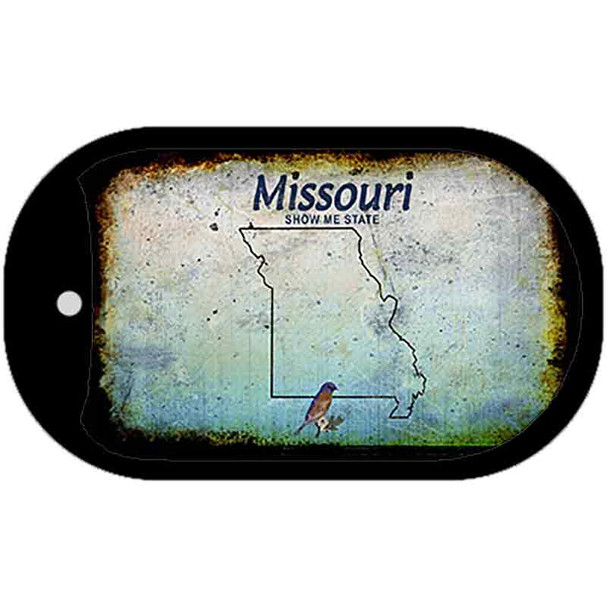 Missouri Rusty Blank Wholesale Dog Tag Necklace DT-8216