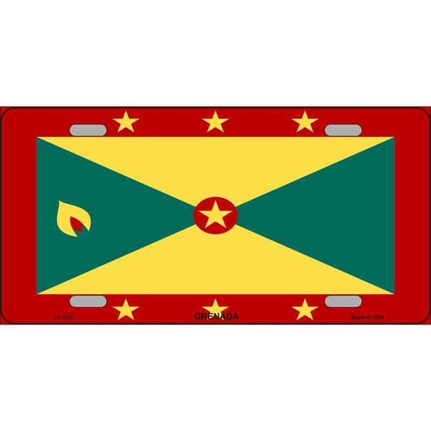 Grenada Flag Wholesale Metal Novelty License Plate