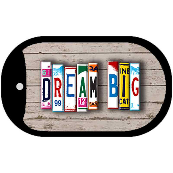 Dream Big Plate Art Wholesale Dog Tag Necklace