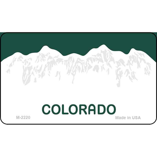 Colorado Blank Background Wholesale Aluminum Magnet M-2220