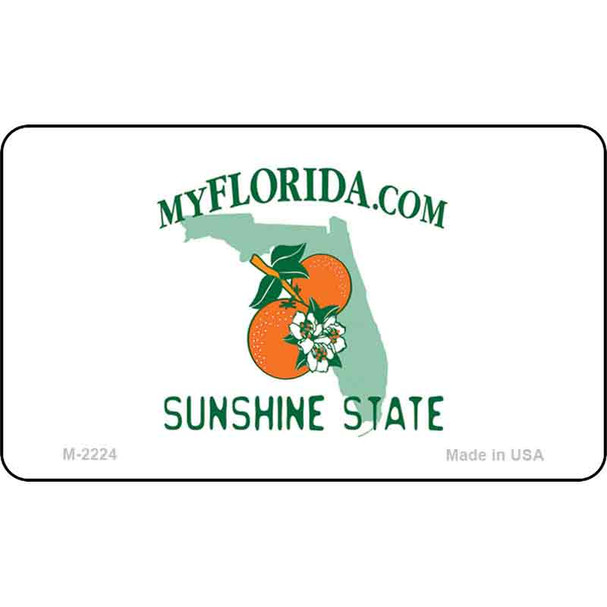 Florida Blank Background Wholesale Aluminum Magnet M-2224