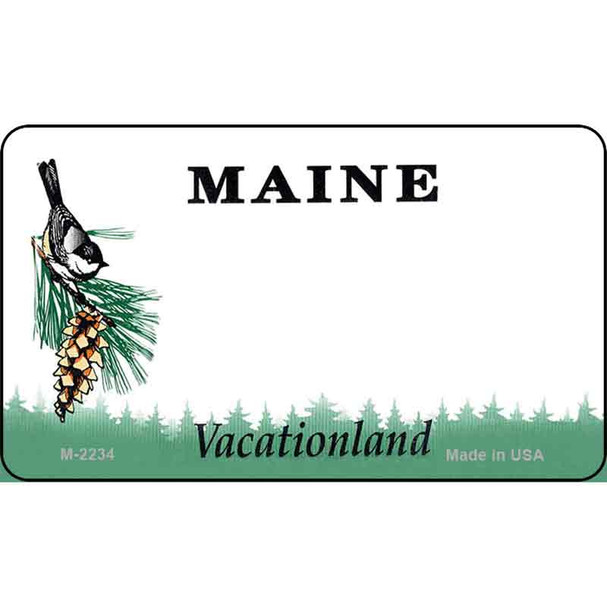Maine Blank Background Wholesale Aluminum Magnet M-2234