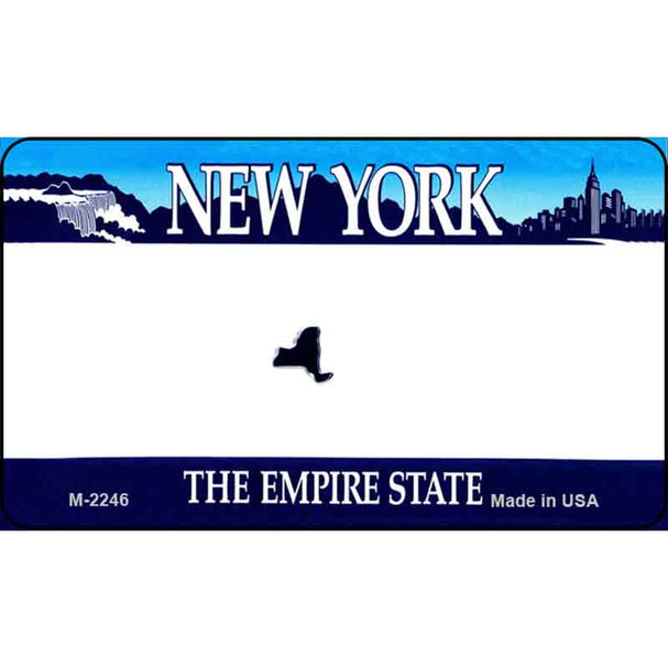 New York Blank Background Wholesale Aluminum Magnet M-2246