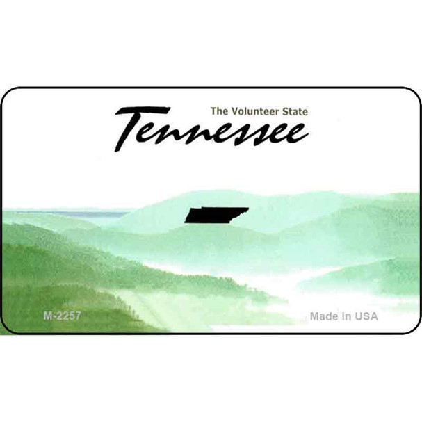 Tennessee Blank Background Wholesale Aluminum Magnet M-2257