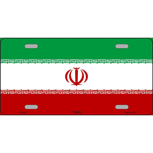 Iran Flag Wholesale Metal Novelty License Plate