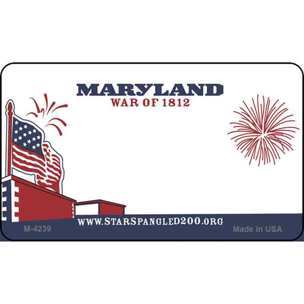 Maryland Blank Background Wholesale Aluminum Magnet M-4239