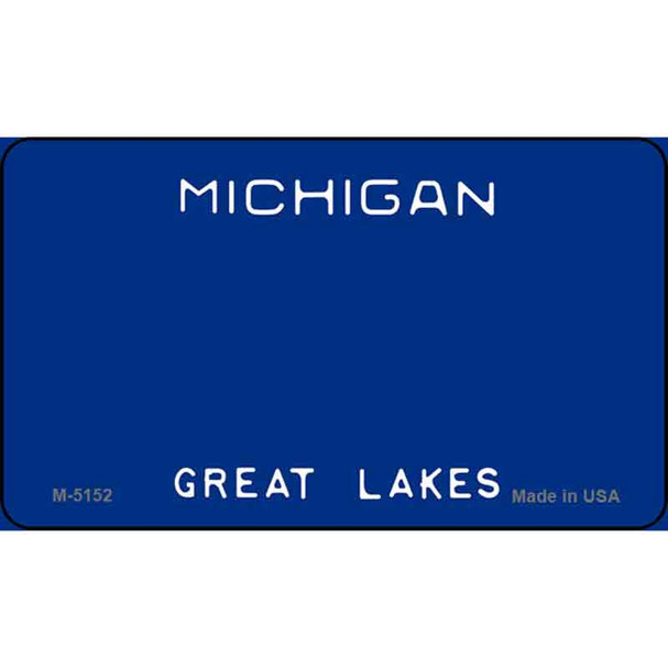 Michigan Blank Background Wholesale Aluminum Magnet M-5152