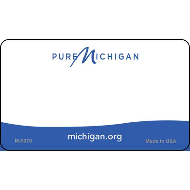 Michigan Blank Background Wholesale Aluminum Magnet M-5279