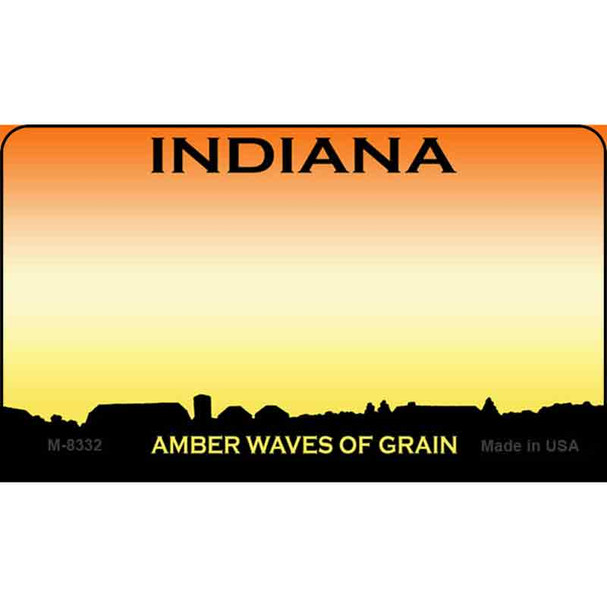 Indiana Blank Background Wholesale Aluminum Magnet M-8332