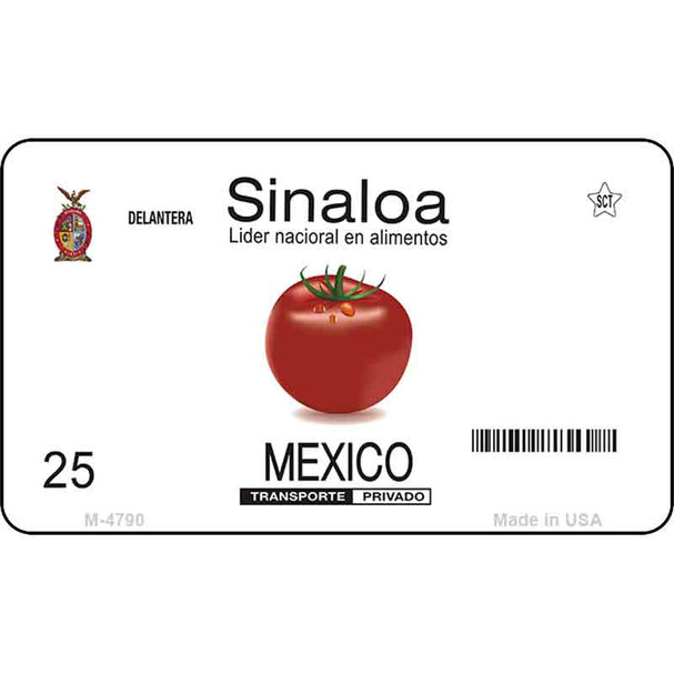 Sinaloa Blank Background Wholesale Aluminum Magnet M-4790