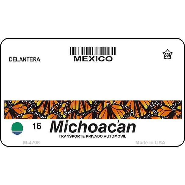 Michoacan Blank Background Wholesale Aluminum Magnet M-4798