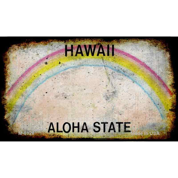 Hawaii Rusty Blank Background Wholesale Aluminum Magnet M-8128