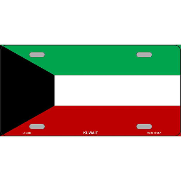 Kuwait Flag Wholesale Metal Novelty License Plate