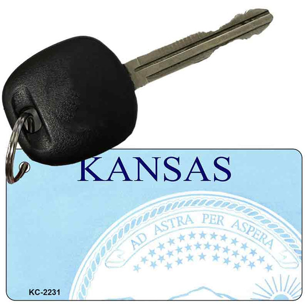 Kansas Blank Wholesale Aluminum Key Chain