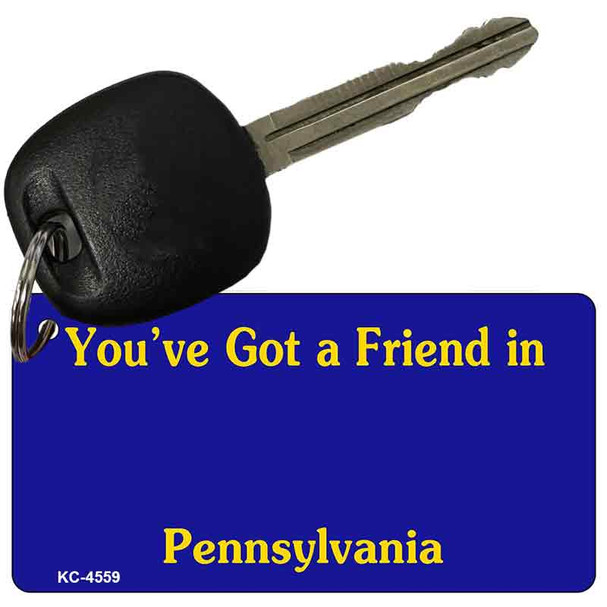 Pennsylvania Blue Blank Wholesale Aluminum Key Chain