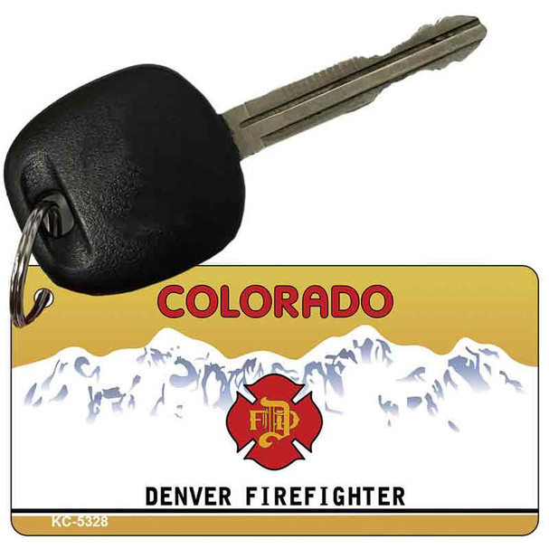Colorado Denver Firefighter Blank Wholesale Aluminum Key Chain