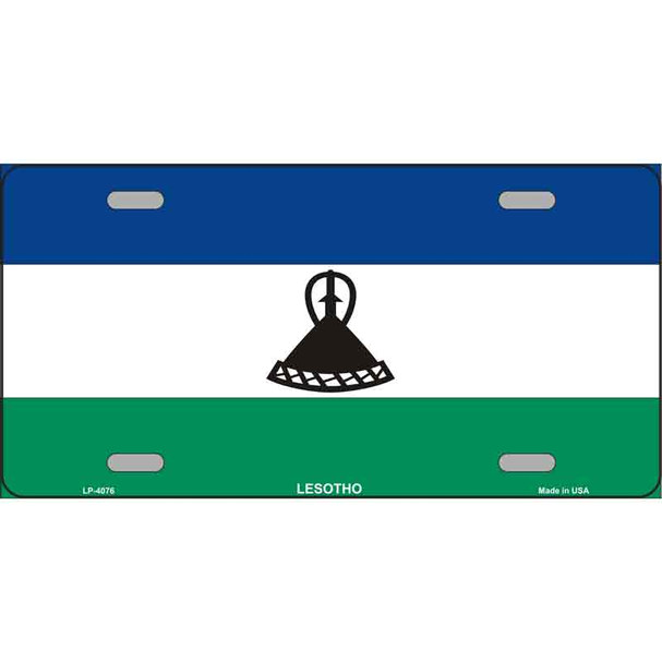 Lesotho Flag Wholesale Metal Novelty License Plate