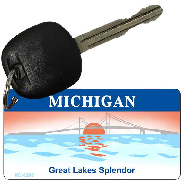 Michigan Blank Wholesale Aluminum Key Chain KC-8298