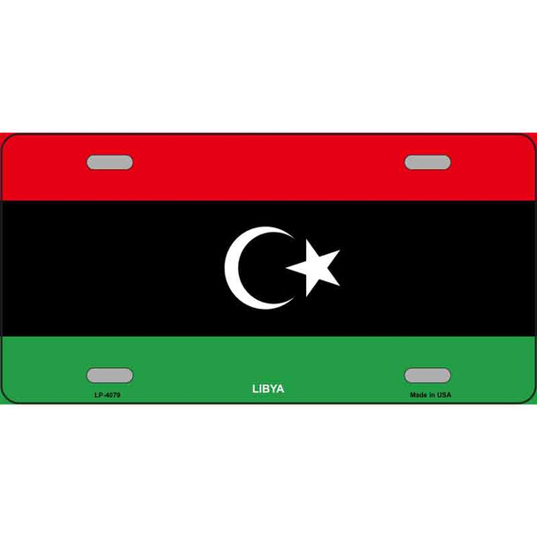 Libya Flag Wholesale Metal Novelty License Plate