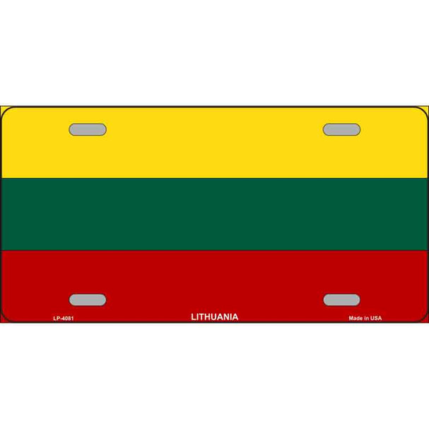 Lithuania Flag Wholesale Metal Novelty License Plate