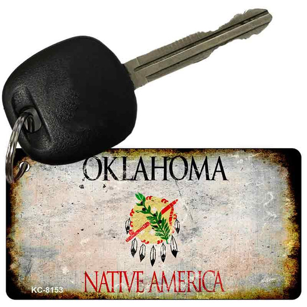 Oklahoma Rusty Blank Wholesale Aluminum Key Chain